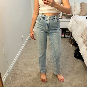 Abercrombie 90s high rise straight leg jeans size 27